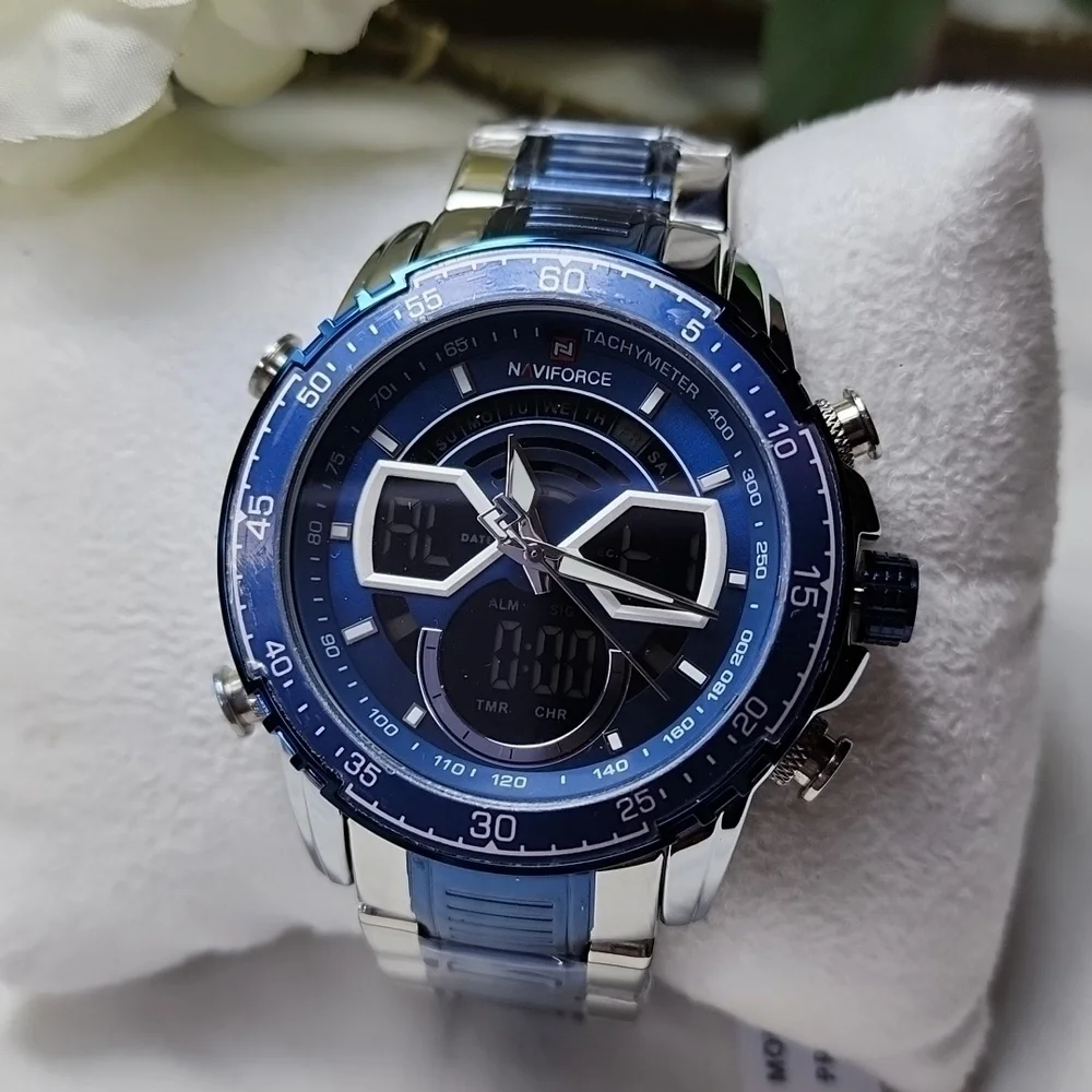 SIKVER n BLUE MEN'S MILITARY WATCH